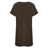 Custom Brown Cream Nachthemd