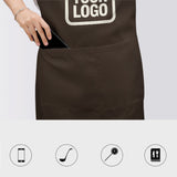Custom Brown Cream Apron