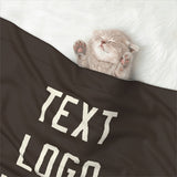 Custom Brown Cream Pet Blanket