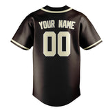 Custom Brown & Cream Colors Design Sports Baseball Jersey