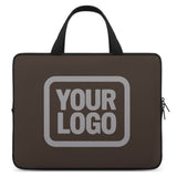 Custom Brown Gray Laptop Bag
