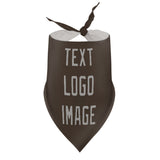Custom Brown Gray Pet Scarf