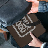 Custom Brown Gray Laptop Bag