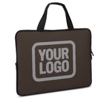 Custom Brown Gray Laptop Bag
