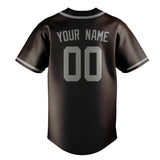 Custom Brown & Gray Colors Design Sports Baseball Jersey