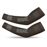 Custom Brown Dark Grey Arm Sleeve