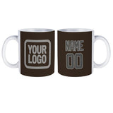 Custom Brown Dark Grey Mug