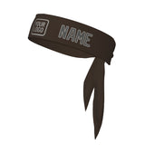 Custom Brown Dark Grey Headband