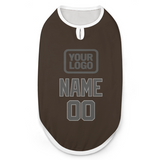 Custom Brown Dark Grey Pet Vest