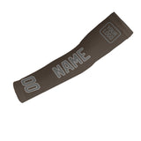 Custom Brown Dark Grey Arm Sleeve