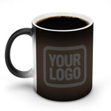 Custom Brown Dark Grey Magic Mug