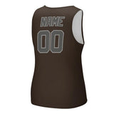 Custom Brown Dark Grey Men's Tank Top
