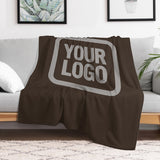 Custom Brown Gray Blanket