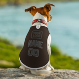 Custom Brown Dark Grey Pet Vest