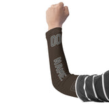 Custom Brown Dark Grey Arm Sleeve