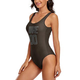 Custom Brown Dark Grey Swimsuit