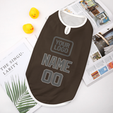 Custom Brown Dark Grey Pet Vest