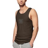 Custom Brown Dark Grey Men's Tank Top