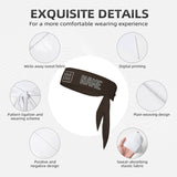 Custom Brown Dark Grey Headband