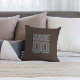 Custom Brown Dark Grey Pillowcase