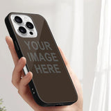 Custom Brown Dark Grey Phone Case