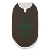 Custom Brown Dark Green Pet Vest