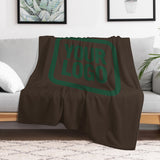 Custom Brown Green Blanket