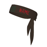 Custom Brown Red Headband