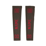 Custom Brown Red Arm Sleeve