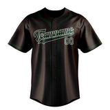 Custom Brown & Green Colors Design Sports Baseball Jersey