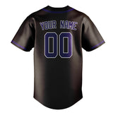 Custom Brown & Purple Colors Design Sports Baseball Jersey