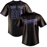 Custom Brown & Purple Colors Design Sports Baseball Jersey