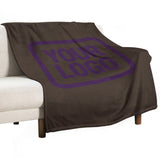 Custom Brown Purple Blanket