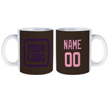 Custom Brown Light Pink Mug