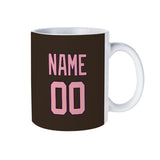 Custom Brown Light Pink Mug