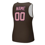 Custom Brown Light Pink Men's Tank Top
