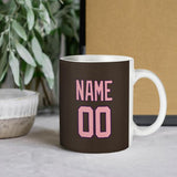 Custom Brown Light Pink Mug