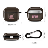 Custom Brown Light Pink AirPods Case (3rd Generation)