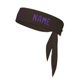 Custom Brown Light Purple Headband
