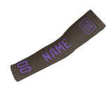 Custom Brown Light Purple Arm Sleeve