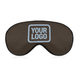 Custom Brown Light Blue Sleep Mask