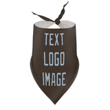 Custom Brown Light Blue Pet Scarf