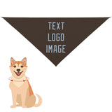 Custom Brown Light Blue Pet Scarf