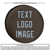 Custom Brown Light Blue Truck Tires