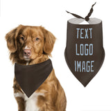 Custom Brown Light Blue Pet Scarf