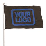 Custom Brown Sky Blue Flag