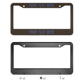 Custom Brown Sky Blue License Plate Frame