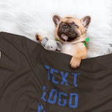 Custom Brown Sky Blue Pet Blanket