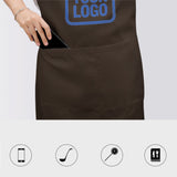 Custom Brown Sky Blue Apron