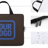 Custom Brown Sky Blue Laptop Bag